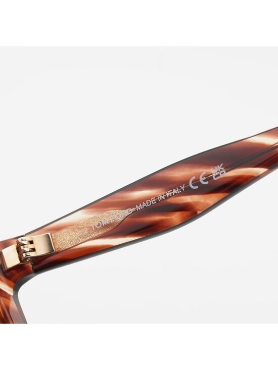 Tom Ford Fiore FT1195 54F Sunglasses Red Havana Cat Eye Frame, Brown Lenses main image 7